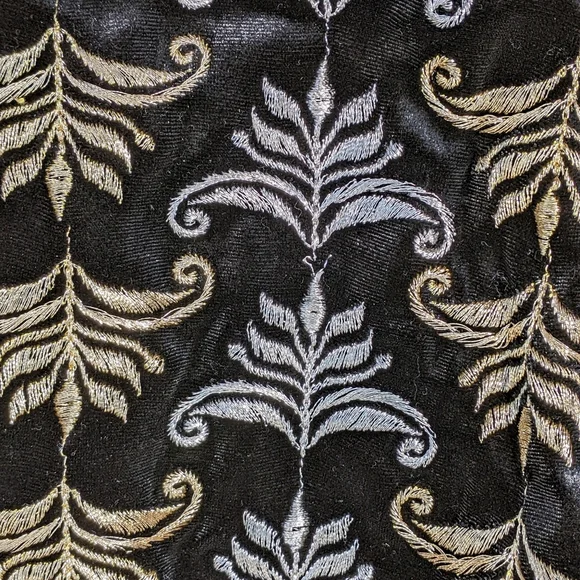 New Frances Valentine Petrie Metallic Embroidered Pants - Picture 12 of 13